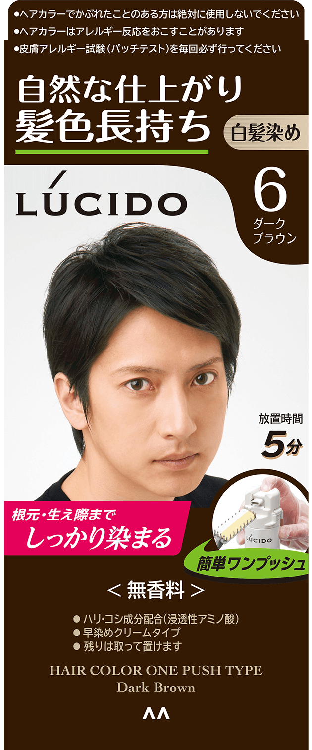 ワンプッシュケアカラー　ダークブラウン　